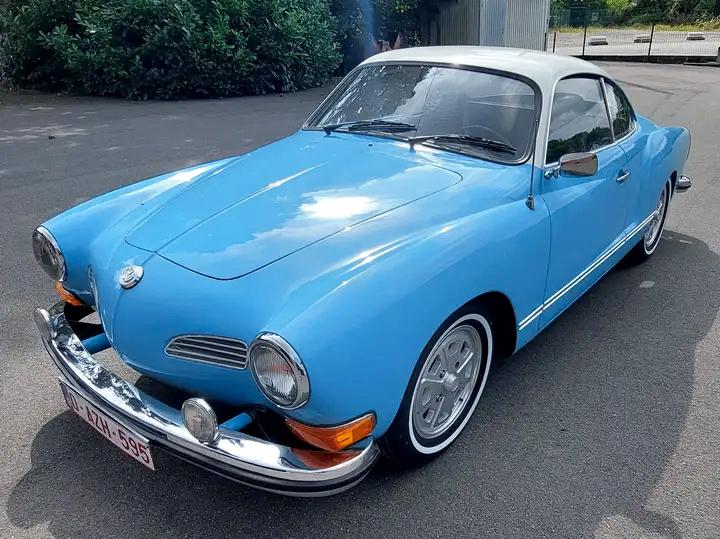 VW KARMANN GHIA 1600 CC, Autos, Cuir, 63 kW, 2 places, Noir