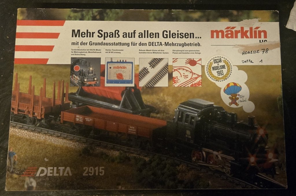 Coffret de Départ Märklin H0 DELTA 2915 – Complet, Hobby & Loisirs créatifs, Trains miniatures | HO, Enlèvement ou Envoi, Courant alternatif