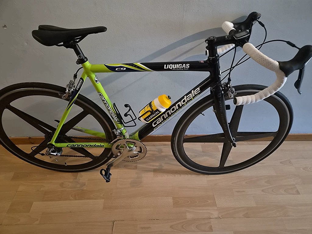 Vélo de course Cannondale Liquigas + Chaussures offertes, Autres marques, Comme neuf, Enlèvement, 53 à 57 cm