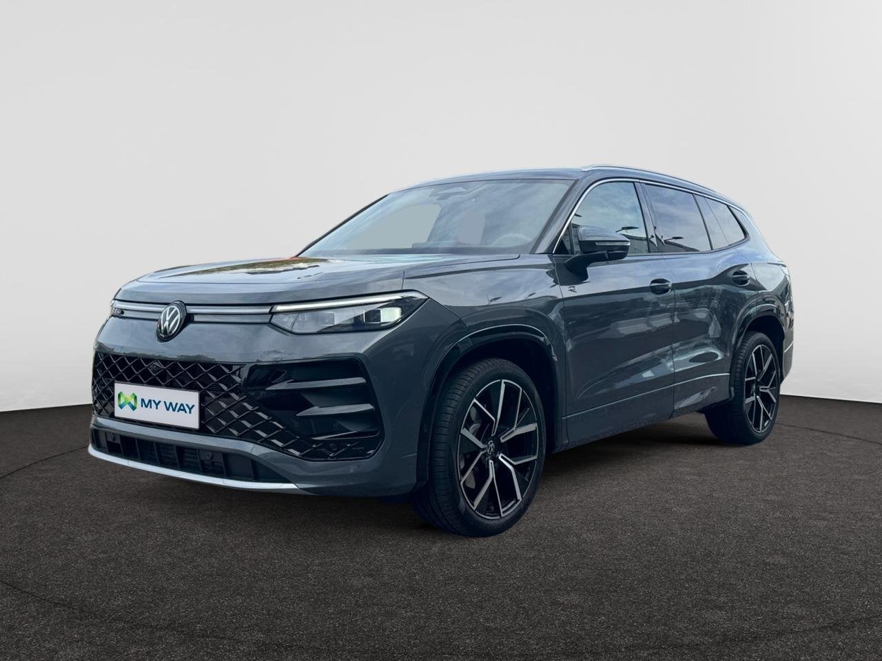 Volkswagen Tayron 1.5 eTSI R-Line 7pl. DSG, Automaat, Lichtsensor, SUV of Terreinwagen, Zilver of Grijs