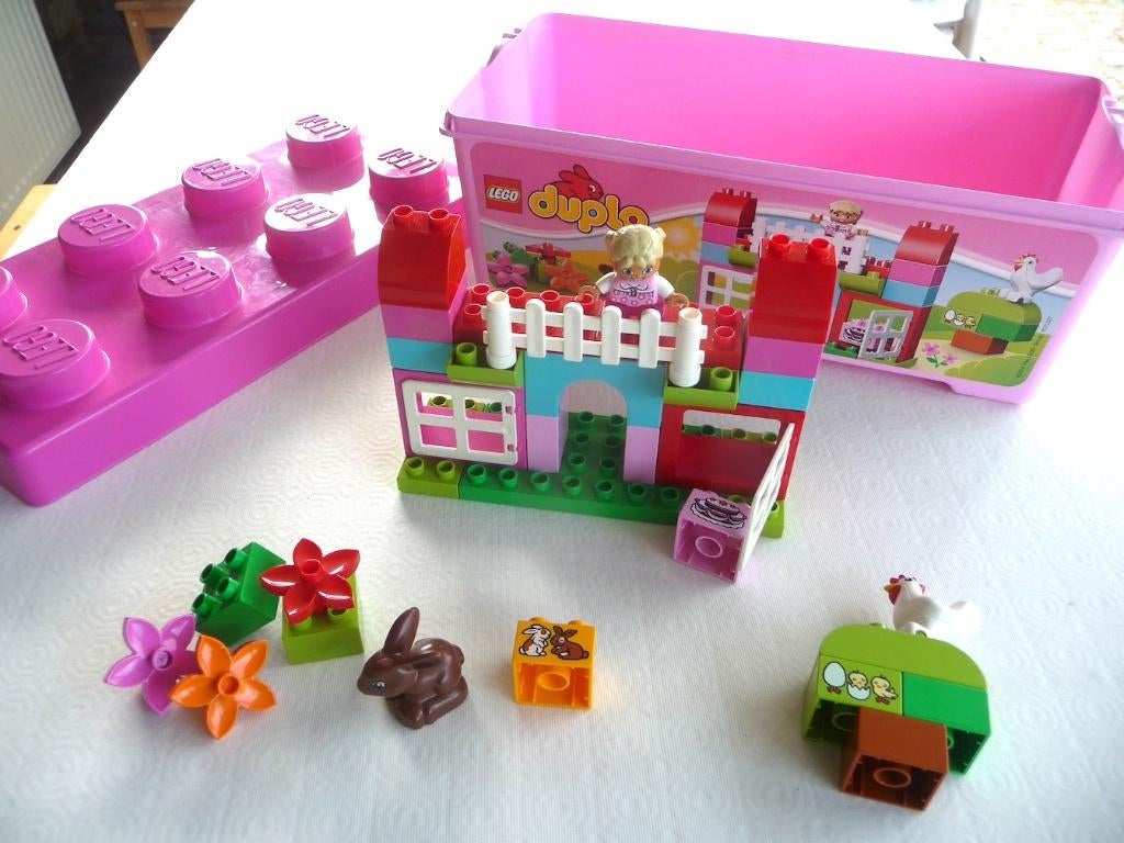 Boîte de divertissement rose tout-en-un DUPLO (ref 1051), Accessoires inclus, Enlèvement ou Envoi, Ensemble complet, Comme neuf