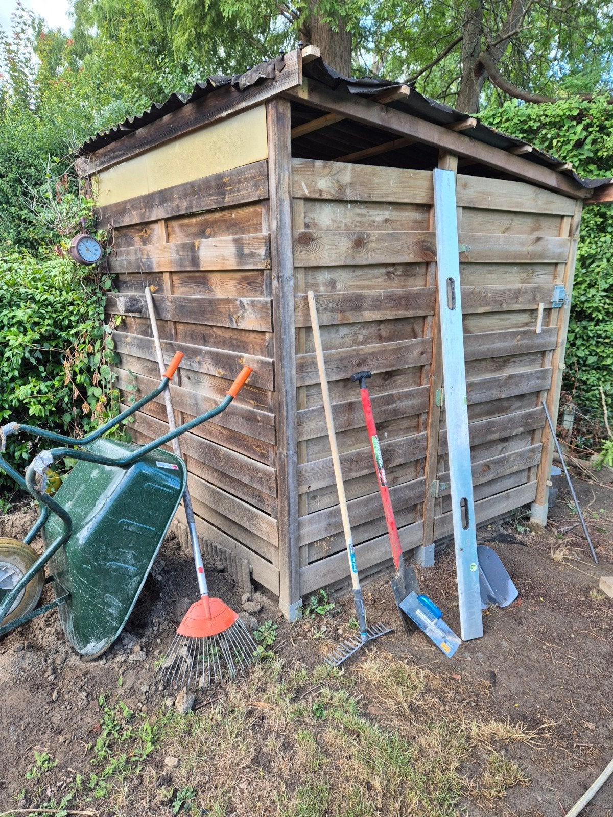 Cabanon/abri de jardin/local à vélos gratuits, Enlèvement, Utilisé, Bois, Autres types