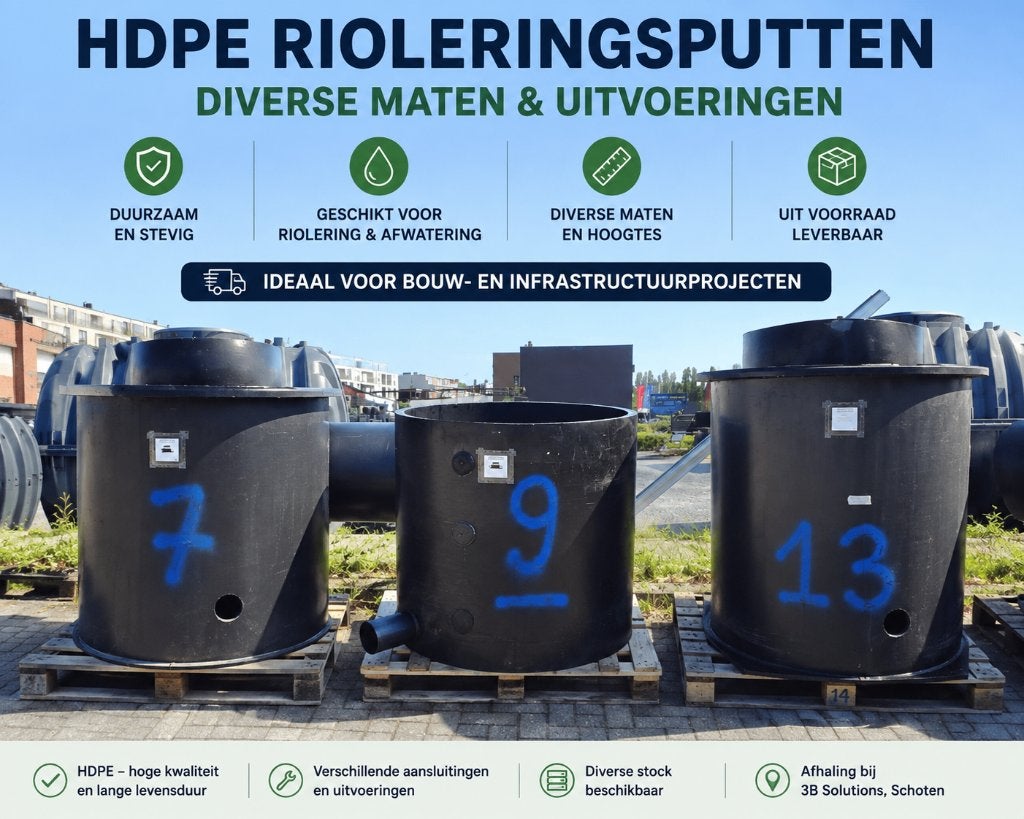 HDPE rioleringsputten / inspectieputten – diverse maten, Doe-het-zelf en Bouw, Ophalen, Info@vink.be, Zo goed als nieuw, Minder dan 2 meter