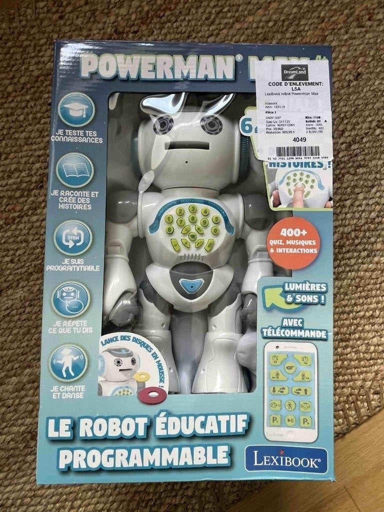 Robot éducatif Lexibook Powerman Max avec boîte, Enlèvement ou Envoi, Comme neuf, Électronique, Avec lumière