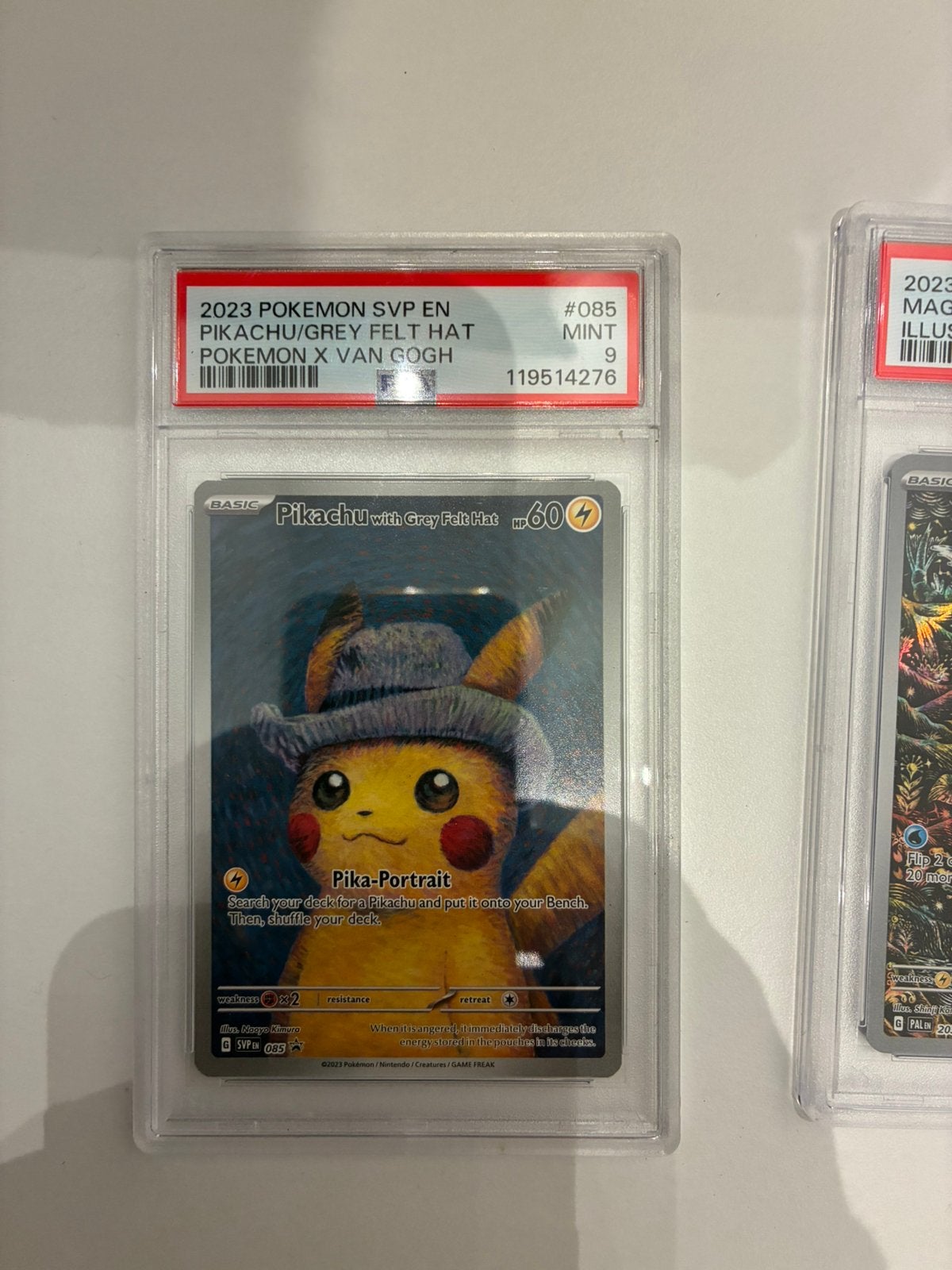 Pikachu van gogh psa 9, Hobby en Vrije tijd, Ophalen, Zo goed als nieuw