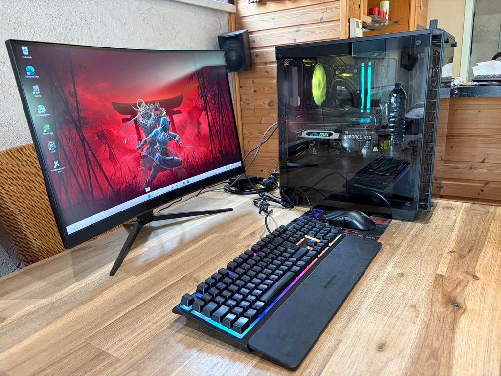 Gaming PC - Ryzen 5600X - windows 11 + gaming monitor, Enlèvement ou Envoi, Comme neuf, 8 GB, Gaming