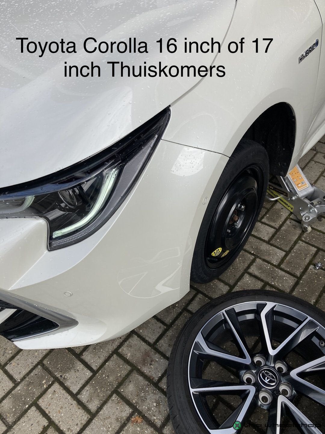 Thuiskomer Reservewiel Toyota Yaris Corolla & Cross CHR 17 i, Gebruikt, -, Banden en Velgen, Ophalen of Verzenden