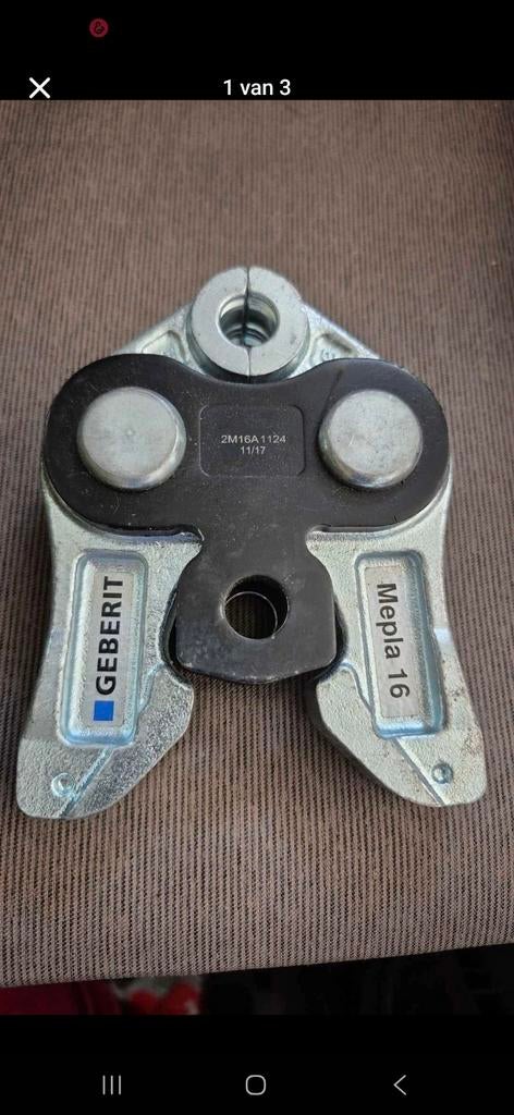 Persbek Geberit Mepla 16, Ophalen