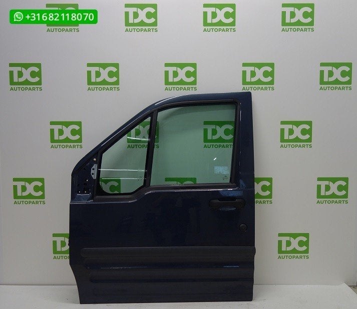Ford Transit Connect ('02-'13) Voorportier links donkerblauw, Gebruikt, Ford, Deur, Voor