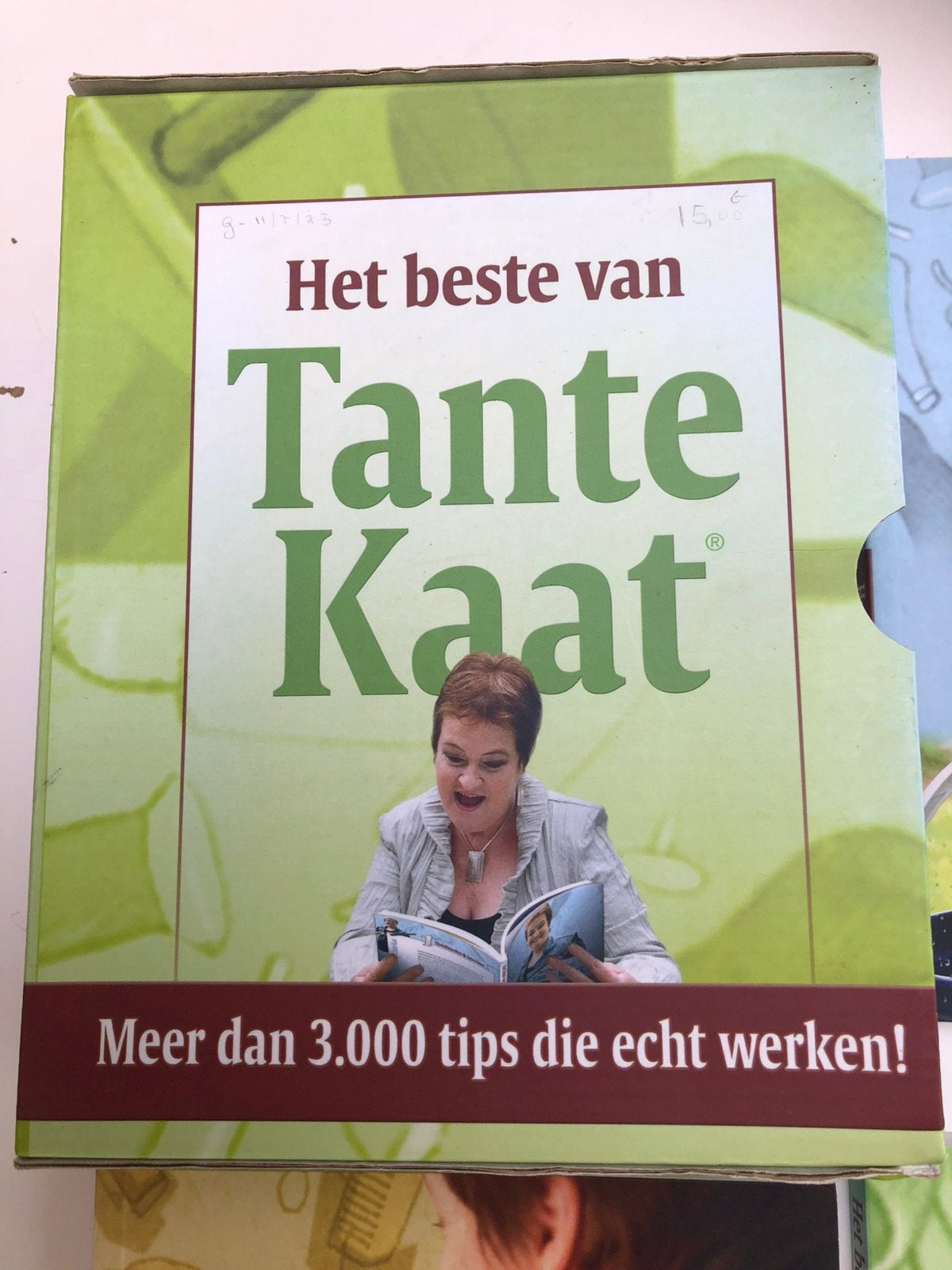 Set met 5 boekjes boordevol tips van Tante Kaat, Ophalen, Zo goed als nieuw