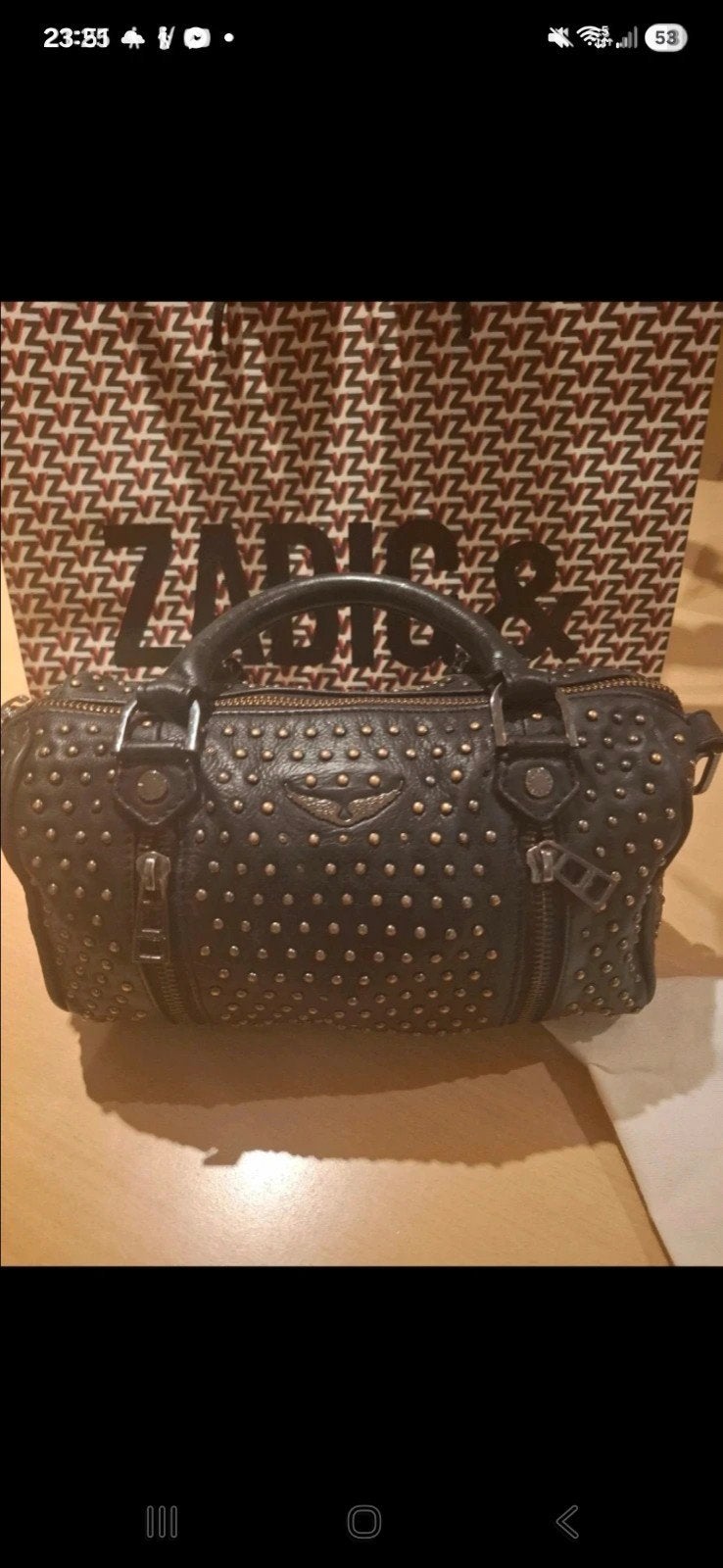 Zadig Voltaire tas, Ophalen of Verzenden, Gebruikt, Zwart, Handtas