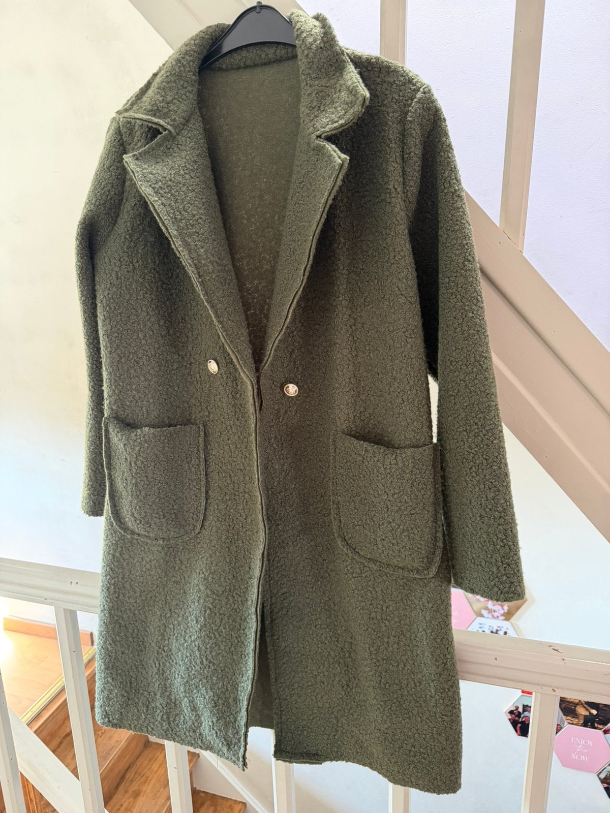Groene lange mantel, Kleding | Heren, Ophalen, Zo goed als nieuw