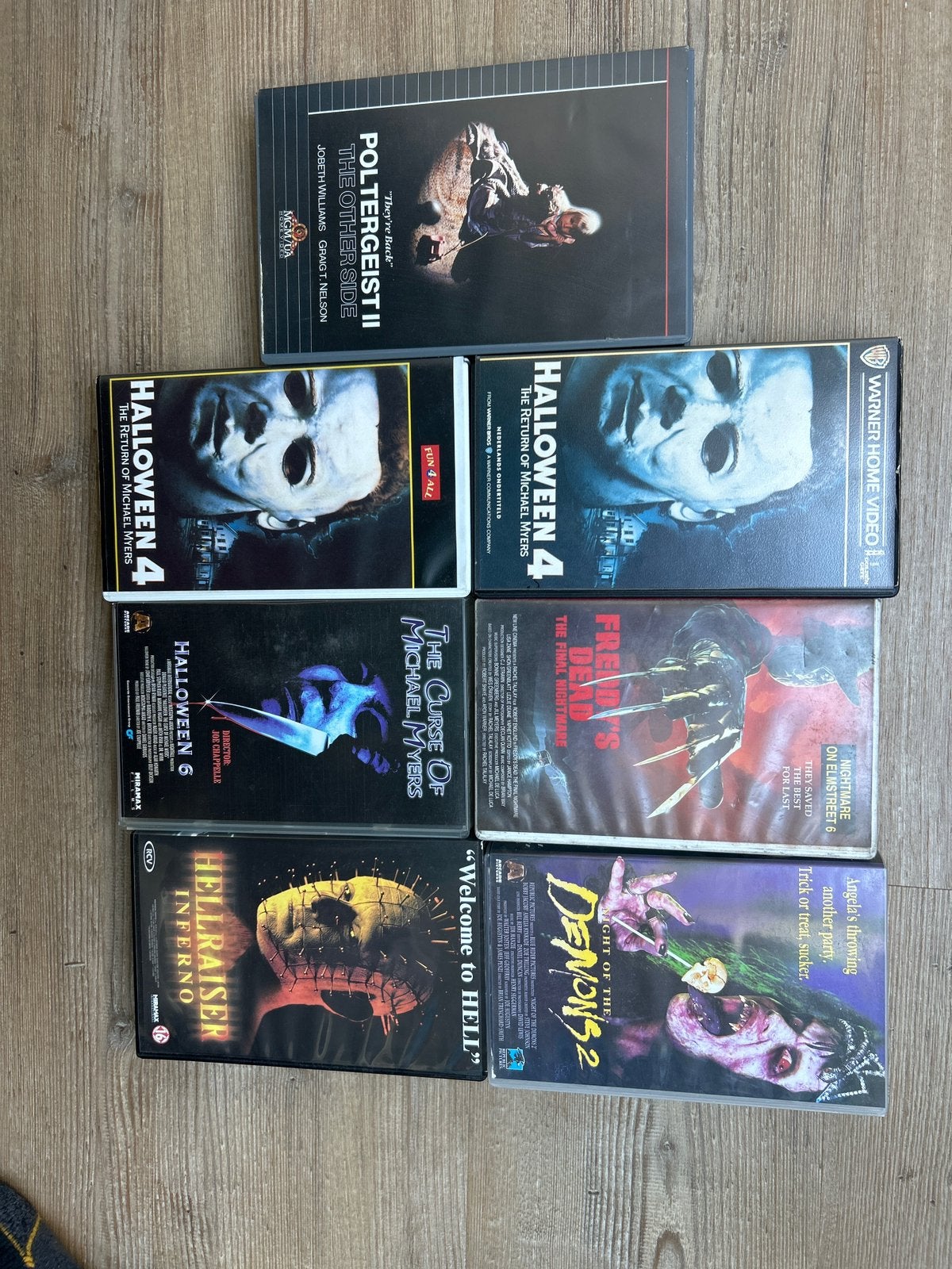 Horror Film Collectie (7 VHS Cassetten), Ophalen, Zo goed als nieuw