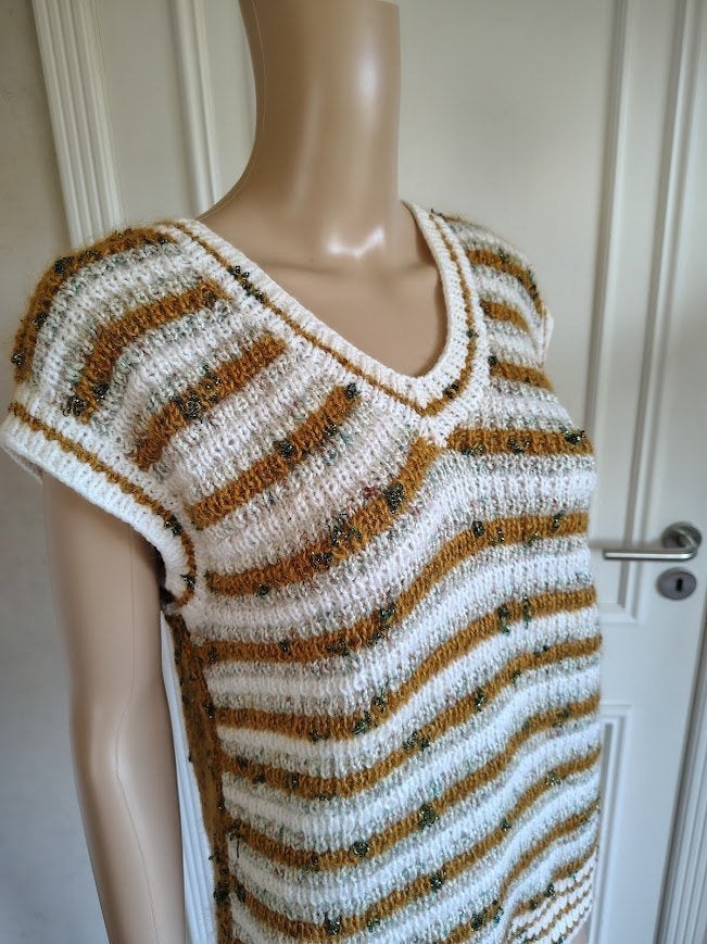 vintage gebreid truitje, Ophalen of Verzenden, Maat 36 (S)
