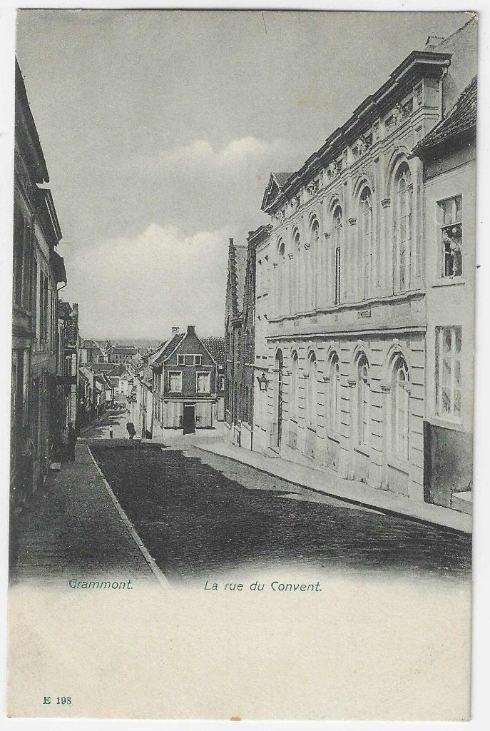 Carte postale Grammont, La rue du Convent, Enlèvement ou Envoi, Avant 1920, Affranchie, Flandre Orientale