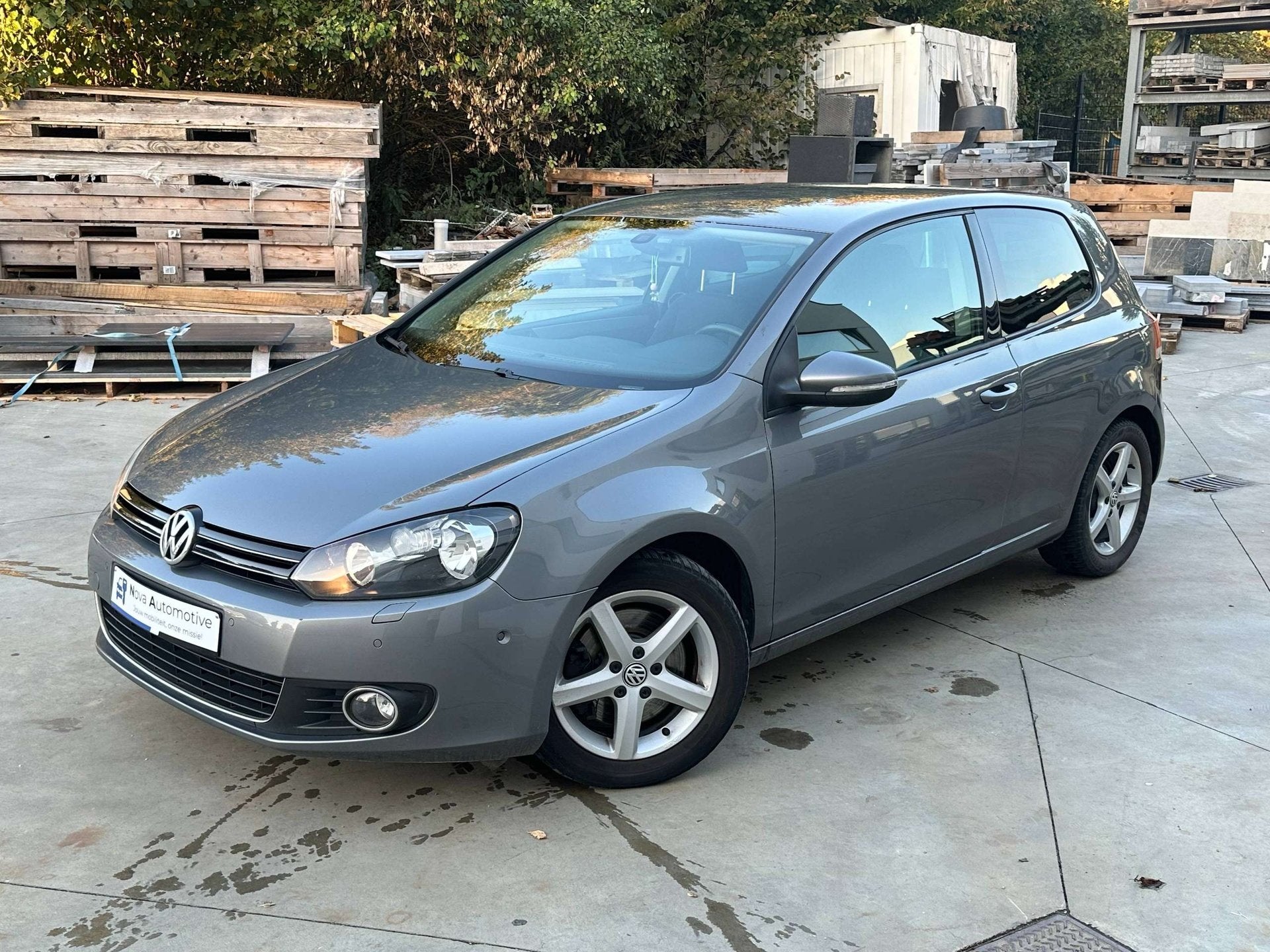 Vw Golf 1.4 TSi, 160 PK, Airco, Navi, Parksens, FULL , 12M G, Auto's, Gebruikt, Zwart, 4 cilinders, Beige