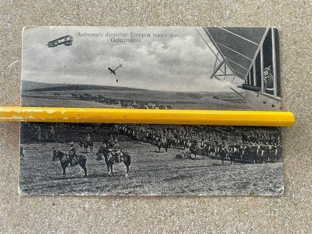 Deutsche FELD POST dd 2/12/1914 Aufmarch Deutsche Truppen-, Enlèvement ou Envoi, Armée de terre, Photo ou Poster