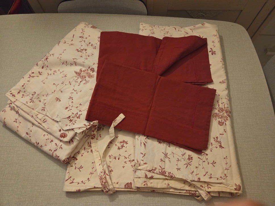 2 x housse de couette pour 1 personne + 2 taies d'oreiller, Enlèvement ou Envoi, Beige, Housse de couette, Coton
