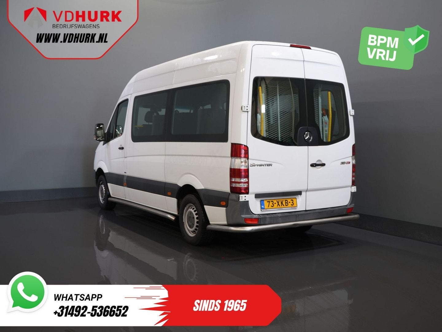 Mercedes-Benz Sprinter 313 2.2 CDI L2H2 €8.470 Incl. BTW BPM, 207 g/km, Airconditioning, Wit, Mercedes-Benz