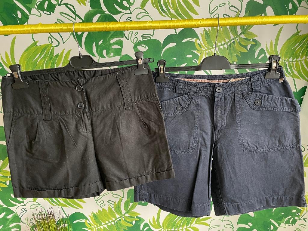 2 shorts Essentiel Antwerp - Xandres Golf - 38, Maat 38/40 (M), Kort, Essentiel Antwerp Xandres, Gedragen