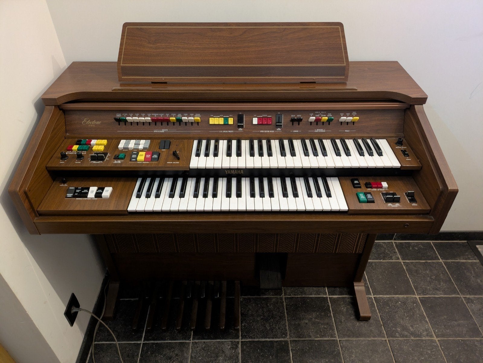 Yamaha Electone B-605 – Vintage elektronisch orgel, Musique & Instruments, Orgues, Enlèvement, Orgue
