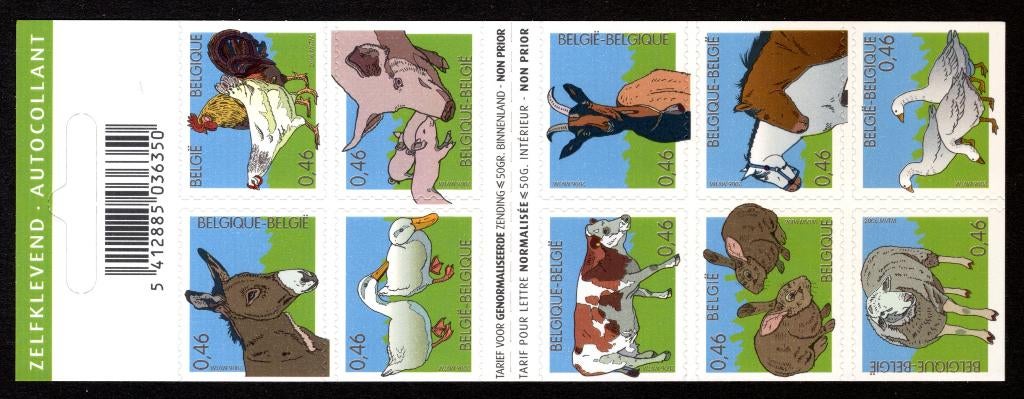 B60 MNH 2006 - Postzegelboekje Dieren van de boerderij, Ophalen of Verzenden, Postfris, Postfris