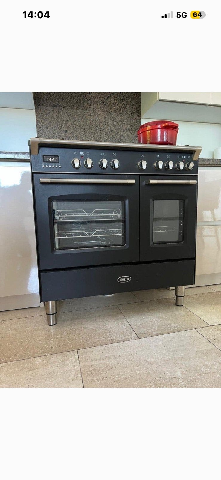 Cuisinière de Luxe Boretti, Ophalen, Zo goed als nieuw, Gas