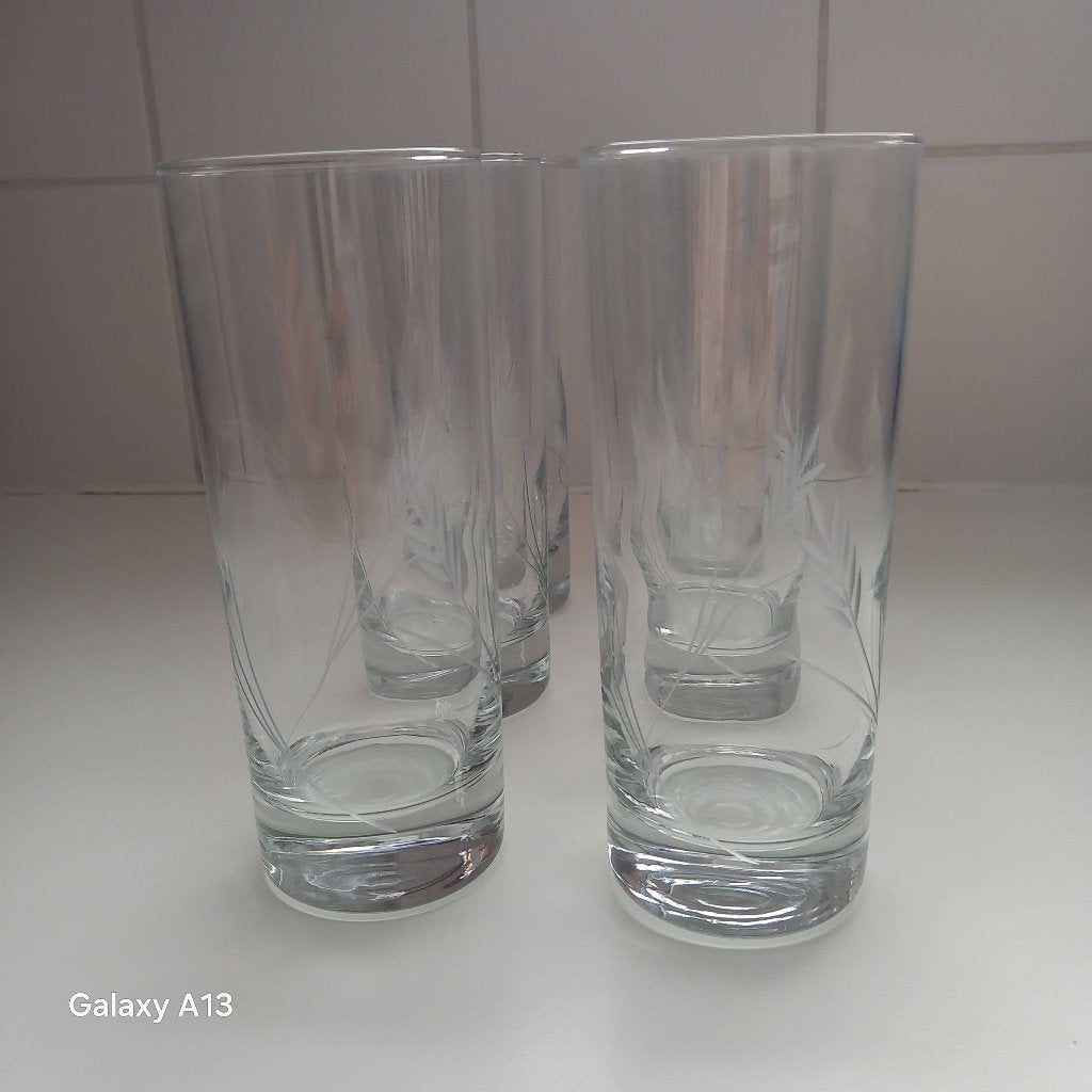 6 limonade glazen, Ophalen of Verzenden, Zo goed als nieuw