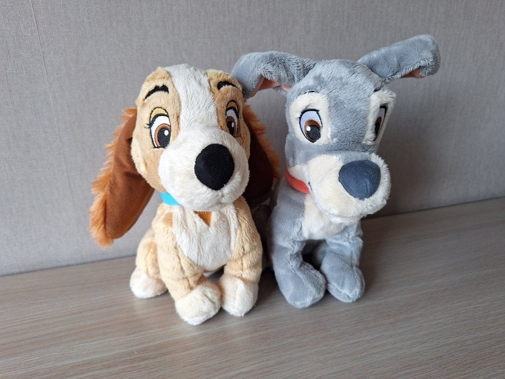 ♥ Nieuw Set Disney Lady en Vagebond 25 cm, Disney, Ophalen of Verzenden, Nieuw, Disney