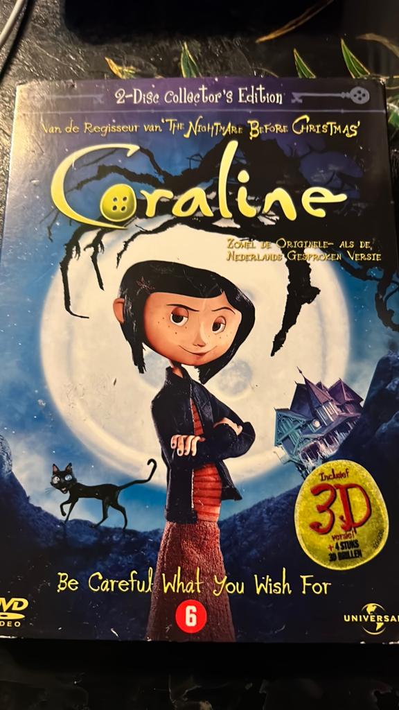 Coraline ( 3D + dvd Nederlands gesproken), Enlèvement ou Envoi, Comme neuf