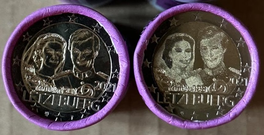 Luxemburg 2 euro rollen 2021 Groothertog Jean, Ophalen of Verzenden, Luxemburg, 2 euro
