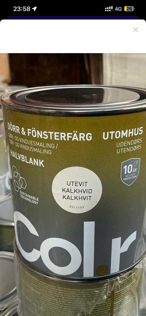 HOOGWAARDIGE BUITENVERF IN KLEUR — NIEUW, Wit, Ophalen of Verzenden, Minder dan 5 liter, Verf