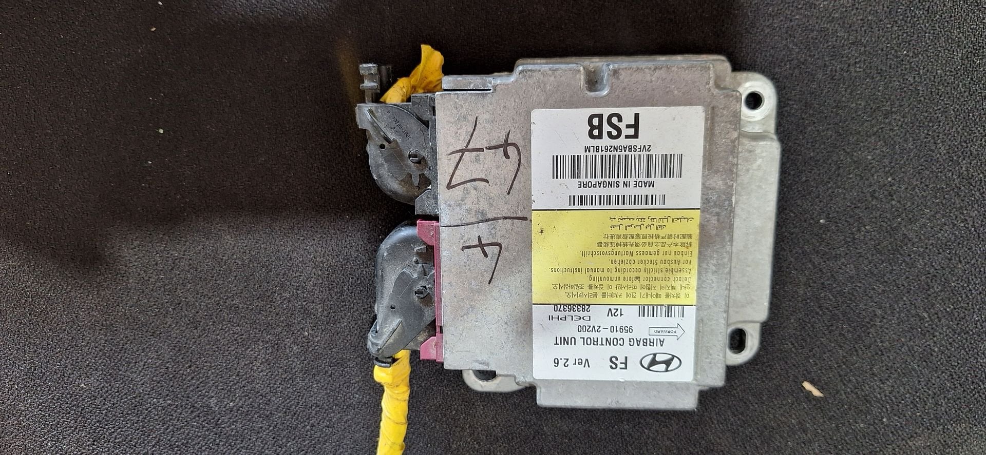 Originele Airbag Stuurmodule Computer Hyundai Kia Delphi Mob, -, Utilisé, Hyundai, -