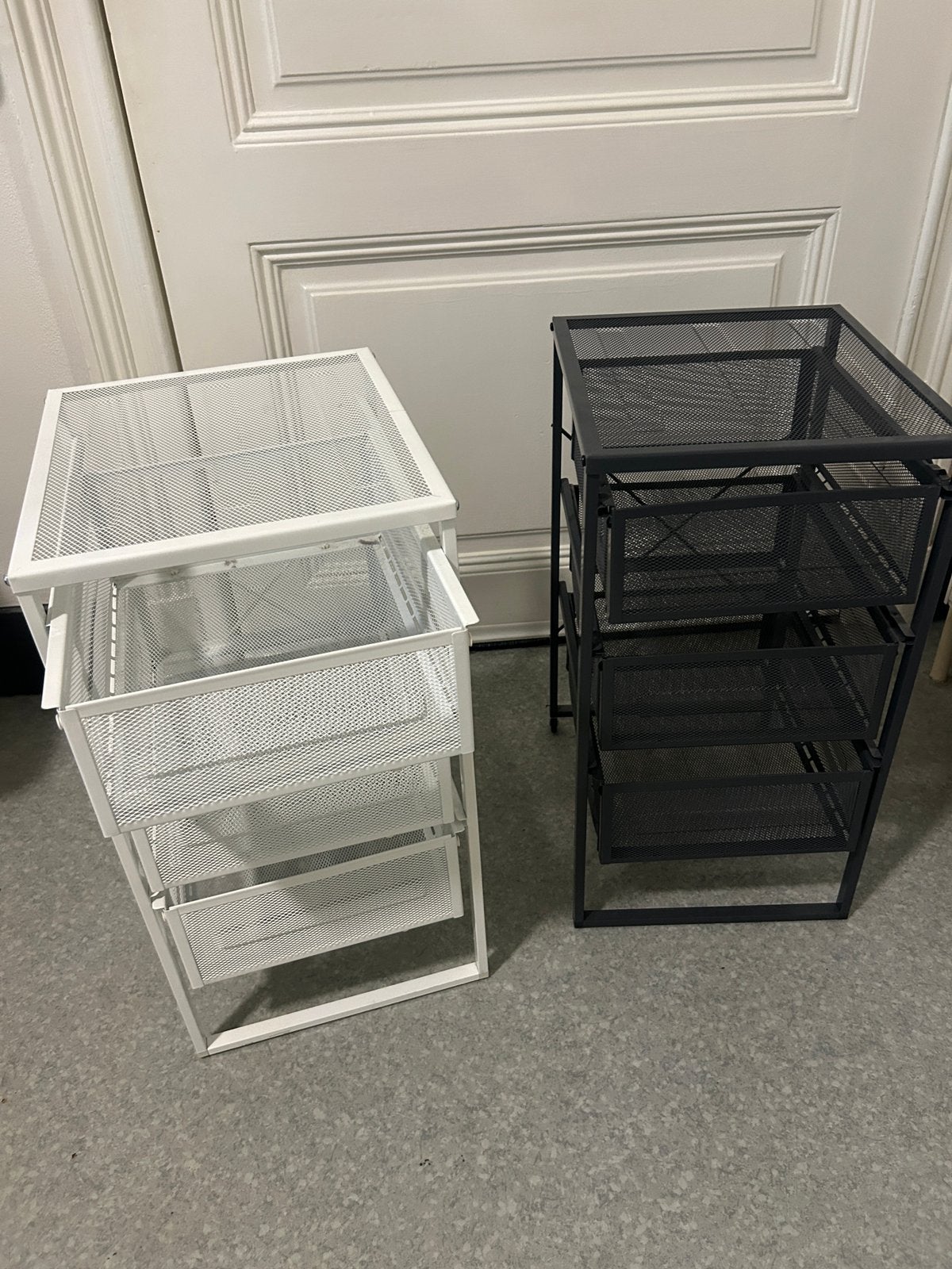 Ikea LENART drawers white&black -15 EUR both, Maison & Meubles, Enlèvement, Comme neuf