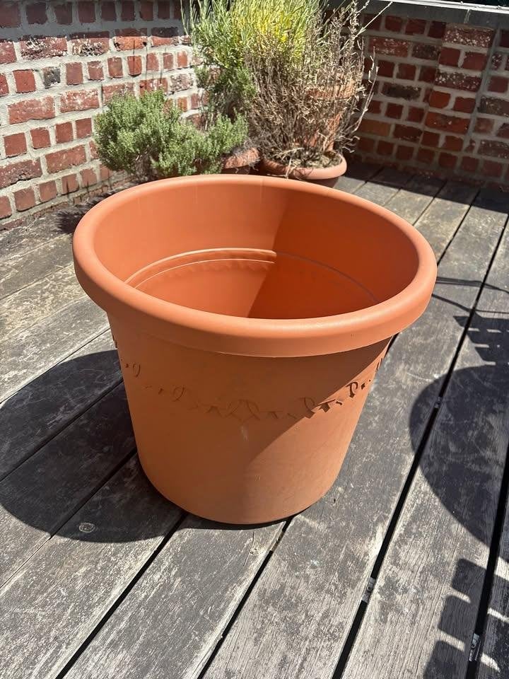 4 Ehlo plantenpotten, met wielen, Ophalen, Kunststof, 40 cm of meer, Rond