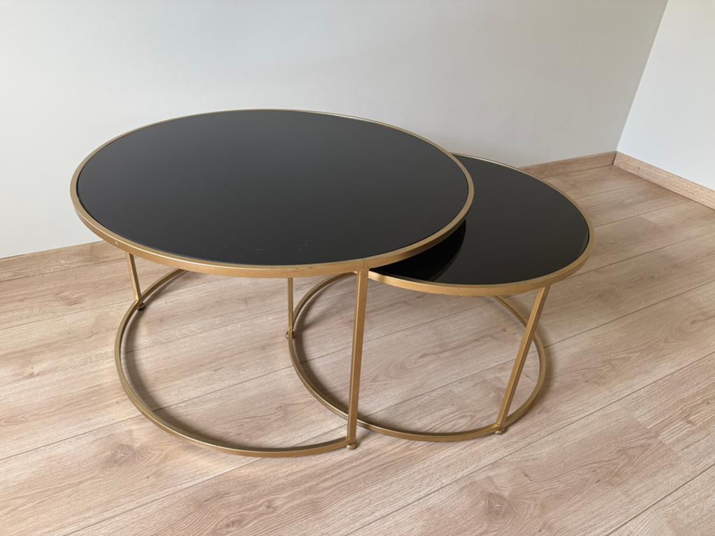 Duo salontafels Deba, Ophalen, Gebruikt, Glas