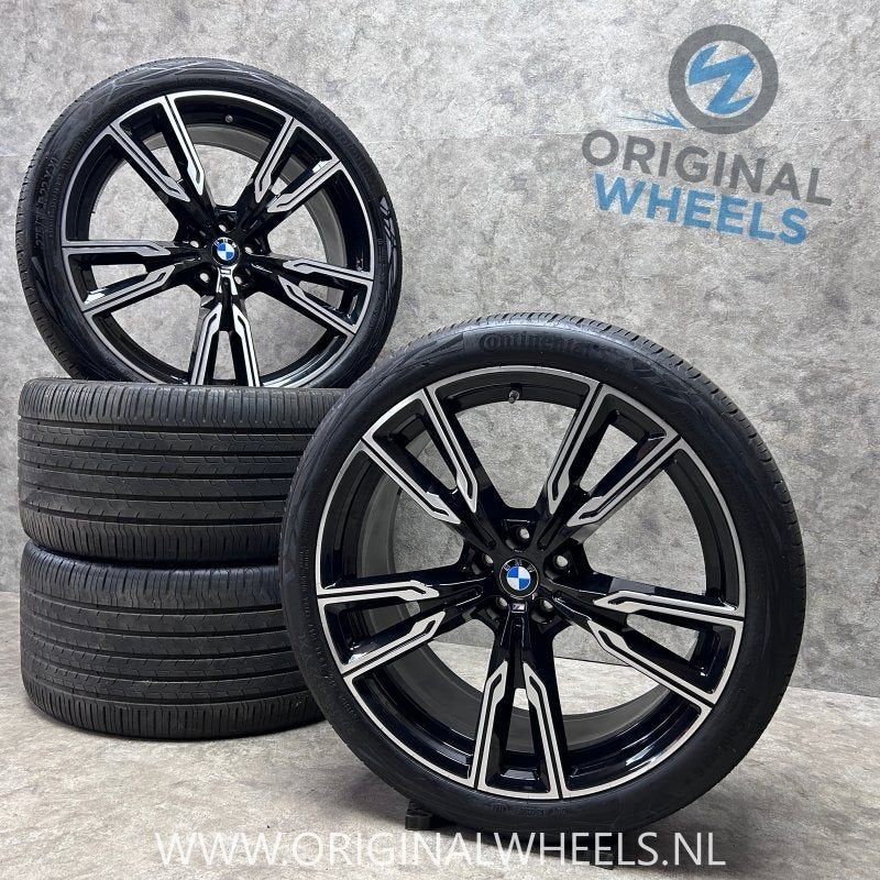 22 inch originele velgen + zomerbanden BMW X5 X6 747 M, Pneus et Jantes, Véhicule de tourisme, -, Autres dimensions
