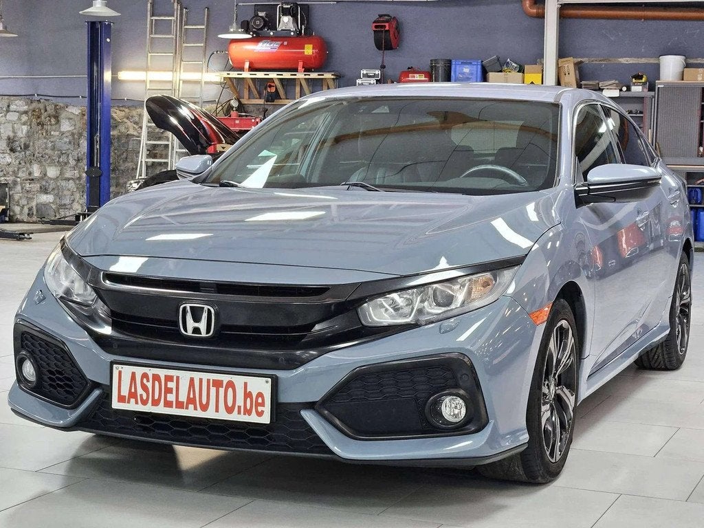 Honda Civic 1.0 i-VTEC Lane Assist Brake Hold Cuir Chauffant, Auto's, Gebruikt, Euro 6, Blauw, Leder