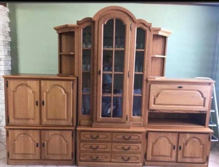 Salle a manger complète chêne et table, Maison & Meubles, Enlèvement, Comme neuf