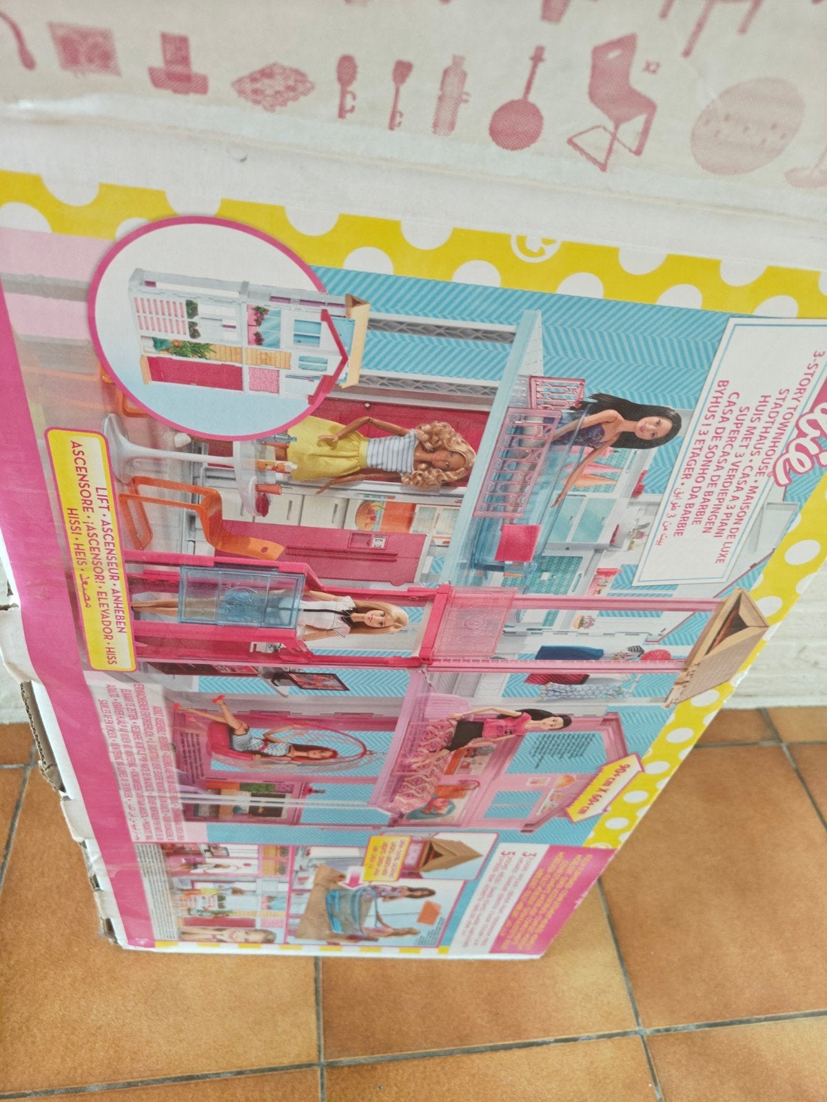 Barbiehuis 3 verdiepingen, Ophalen, Gebruikt
