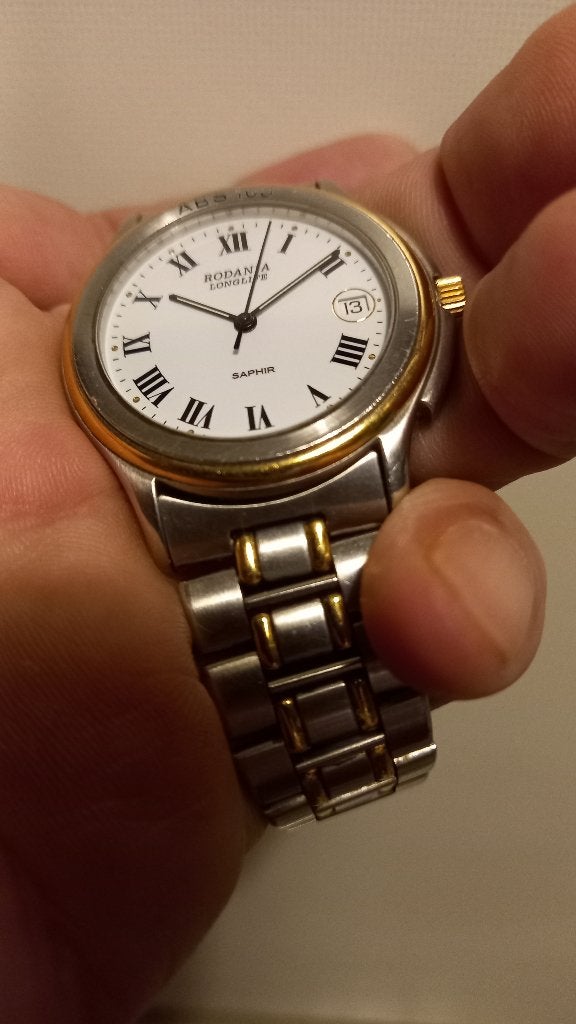 Rodania Longlife herenhorloge - elegant tweekleurig, Overige merken, Polshorloge, Ophalen of Verzenden, Zo goed als nieuw