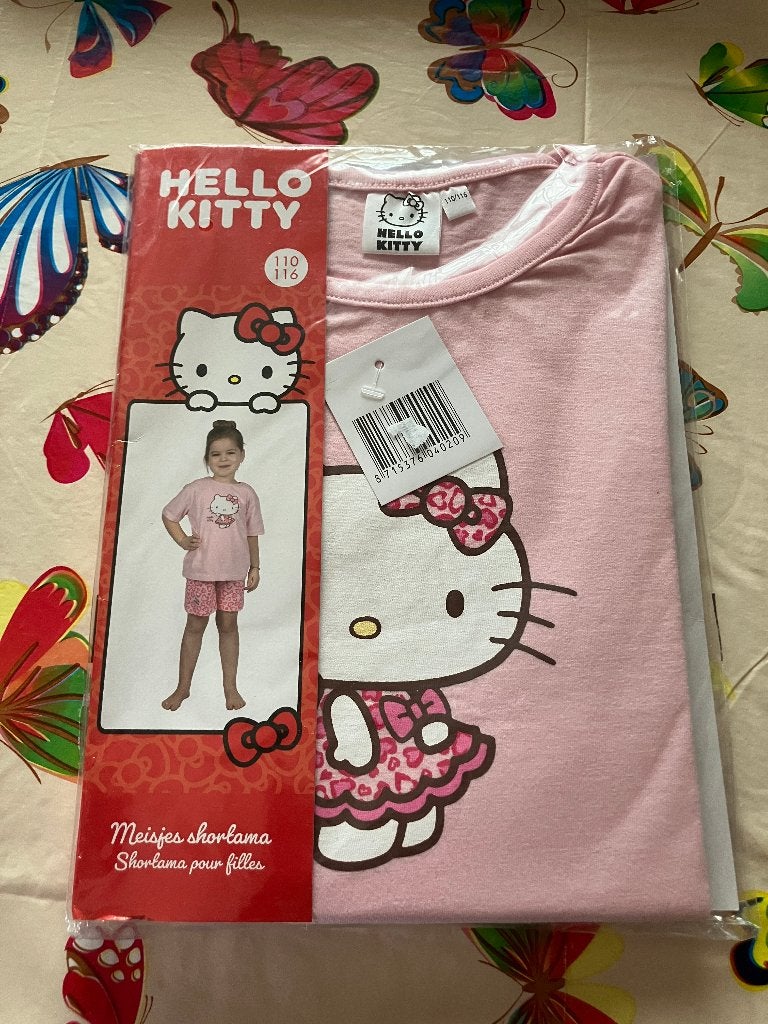 Nieuwe Hello Kitty shortama - Maat 110 / 116, Kinderen en Baby's, Kinderkleding | Maat 110, Ophalen of Verzenden, Nieuw, Meisje