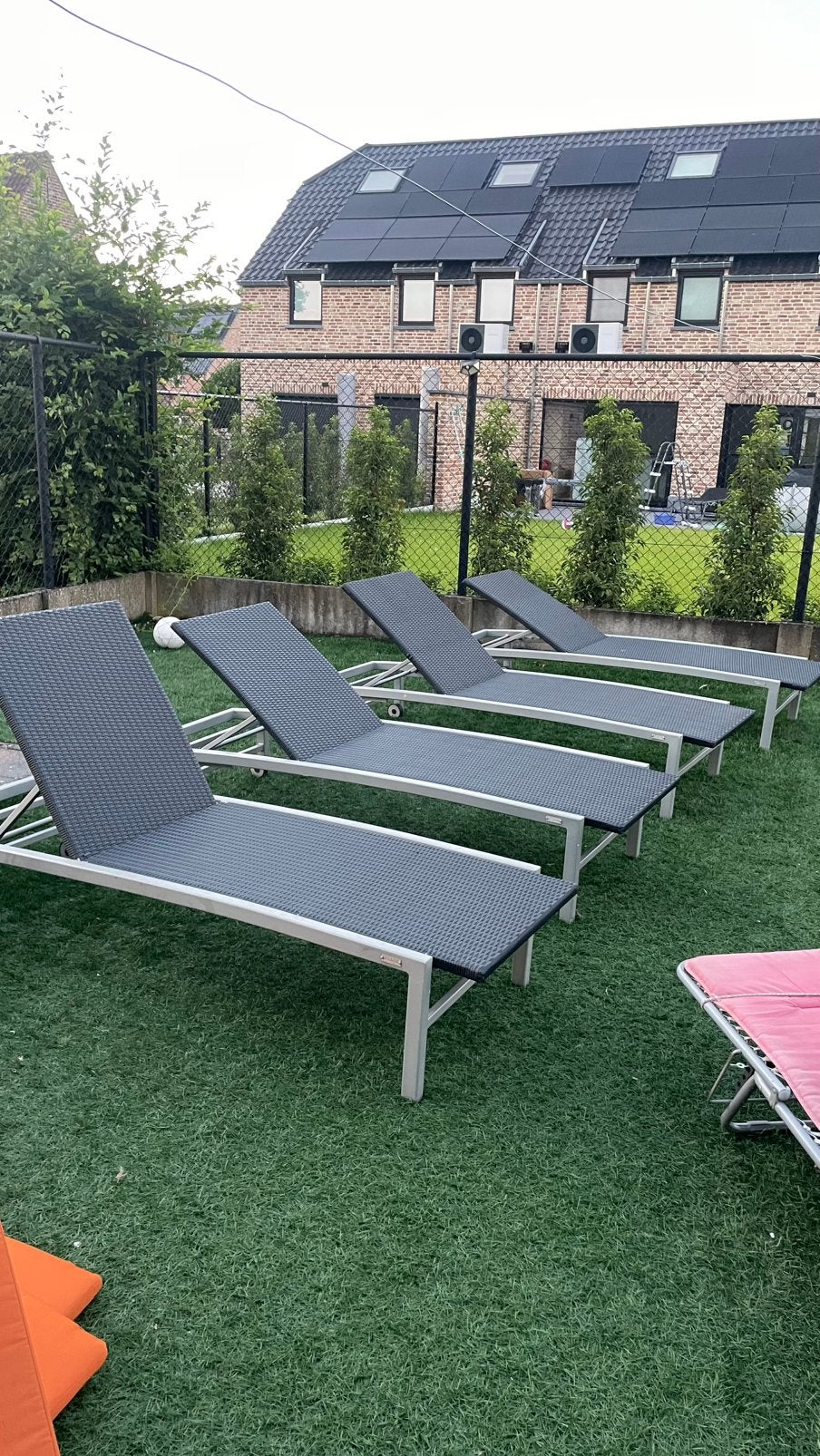 Ligstoelen zwembad of tuin, Tuin en Terras, Ophalen, Zo goed als nieuw, Aluminium
