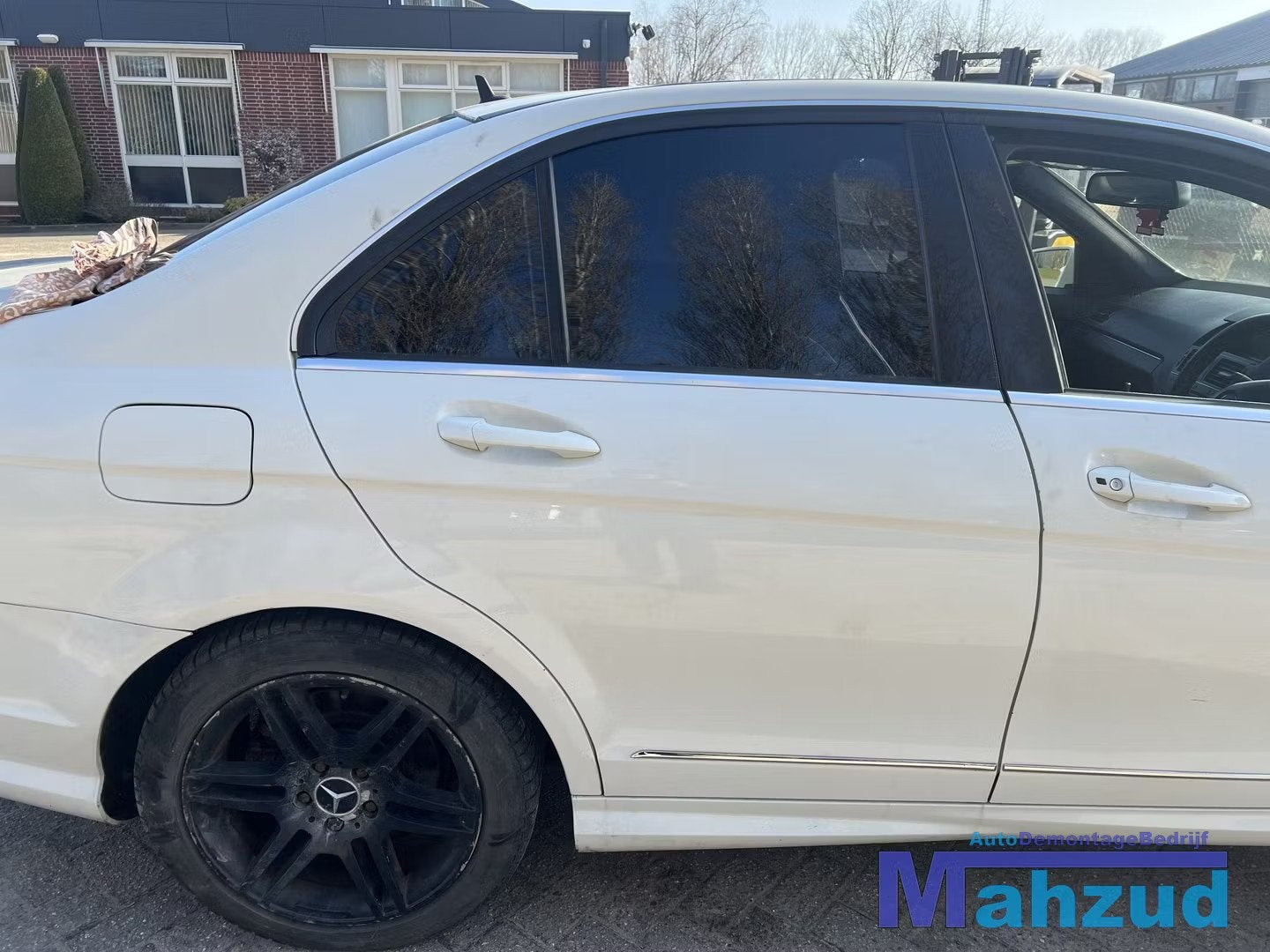 MERCEDES C klasse W204 wit C650 rechts achter deur 2008-2011, Gebruikt, Mercedes-Benz AG, Deur, Mercedes-Benz
