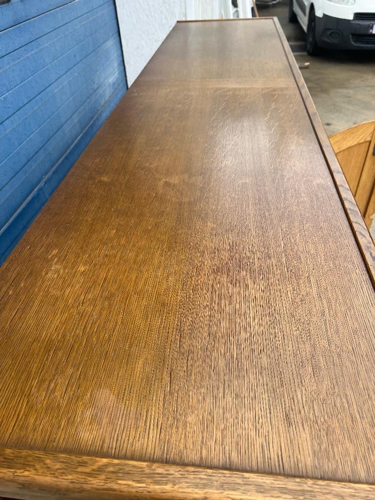 eiken dressoirkast, Ophalen, 150 tot 200 cm, Eikenhout, Met lade(s)