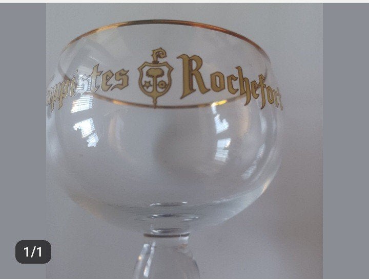 6 originele rochefort glazen, Collections, Verres & Petits Verres, Enlèvement, Neuf, Verre à bière