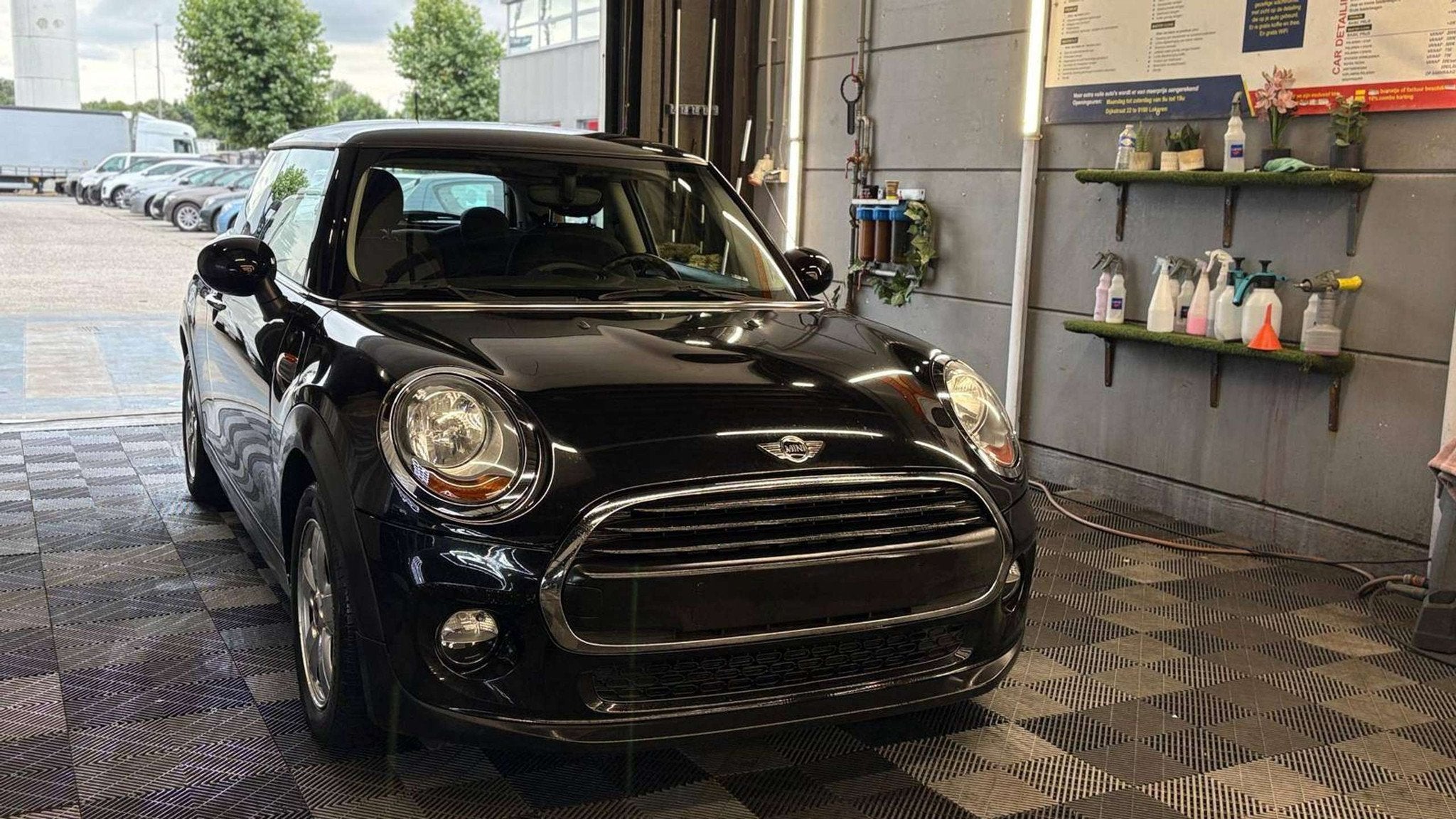 Mini One D 1.5 diesel manueel 94239km eur6 3deurs, Auto's, Mini, 4 zetels, Gebruikt, 95 pk, Zwart