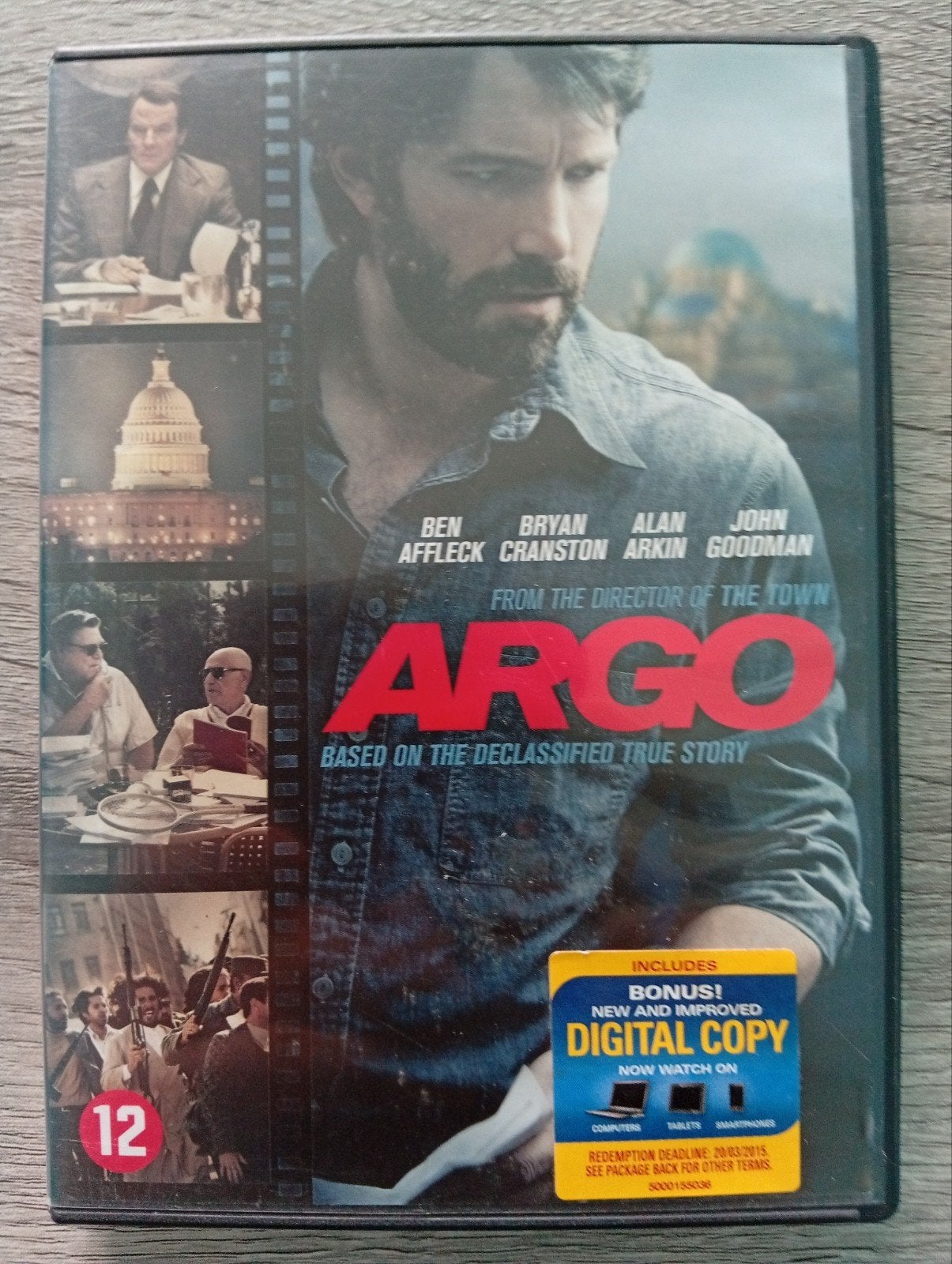 DVD Argo Drama Ben Affleck, Néerlandais, Drame historique, Enlèvement ou Envoi, Matériel bonus