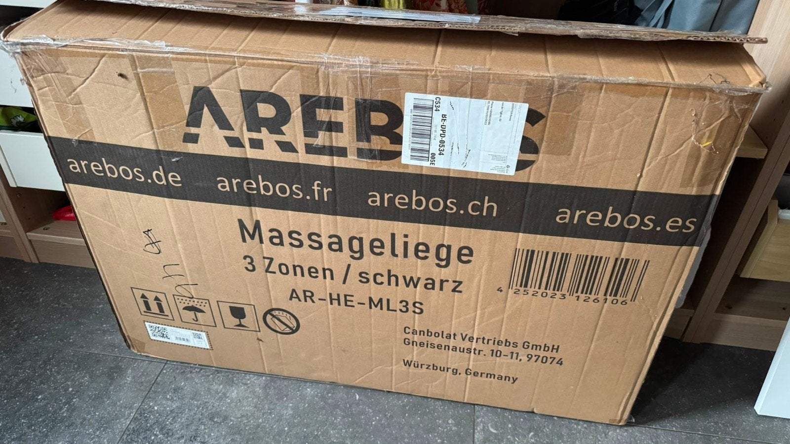 Opvouwbare massagetafel met 3 zones, Sport en Fitness, Massageproducten, Ophalen, Massagetafel