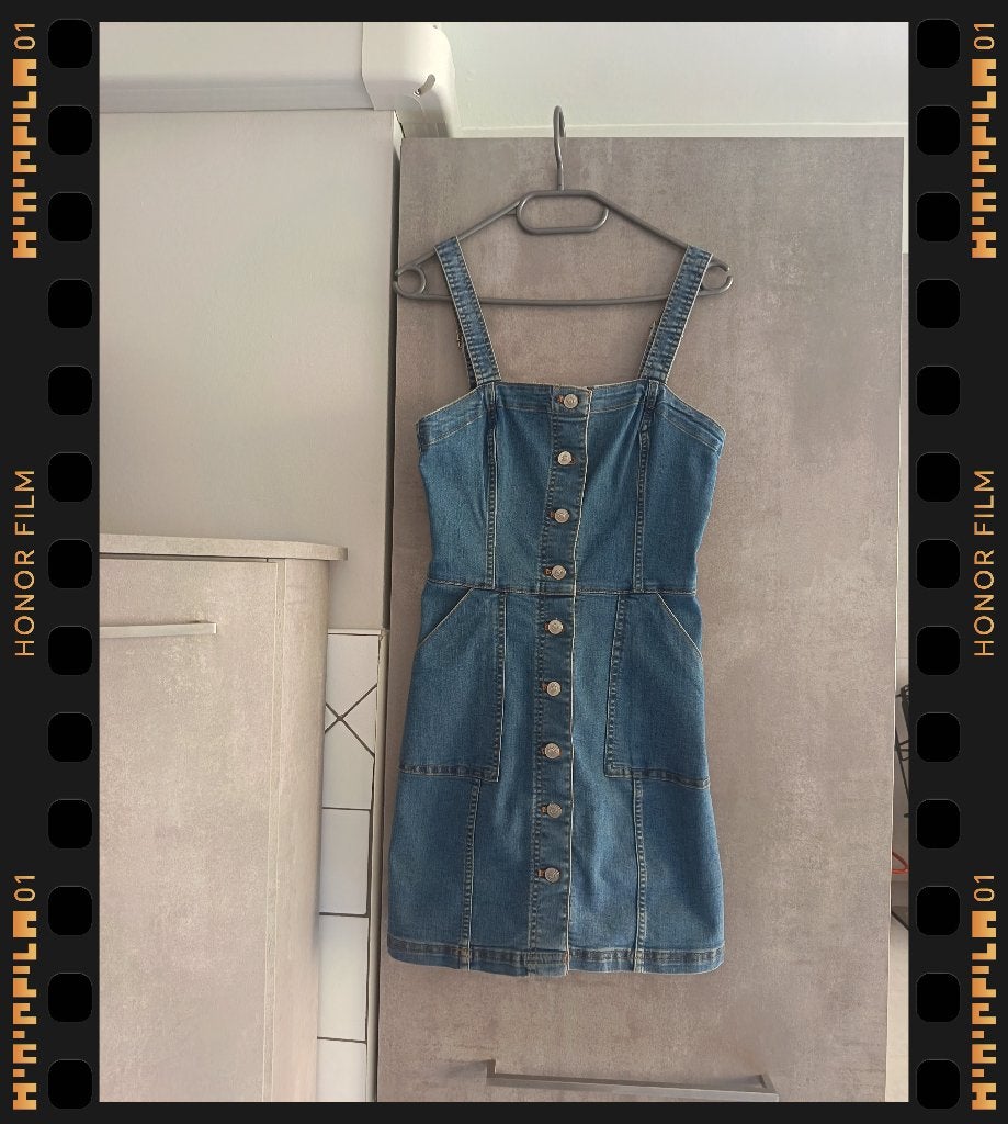 H&M blauwe korte spijkerbroek DRESS S, H&M, Blauw, Ophalen of Verzenden, Zo goed als nieuw